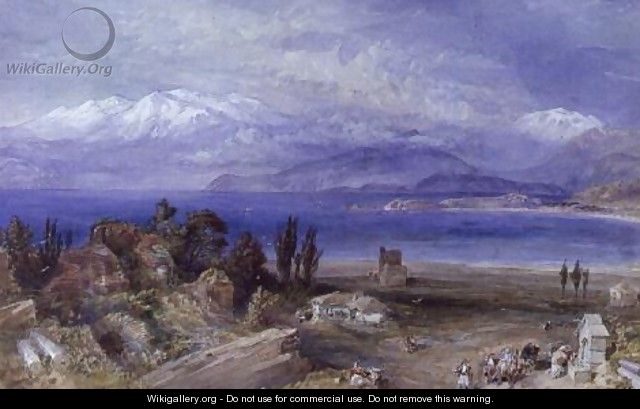 Parnassus and Helicon from Corinth - William Simpson