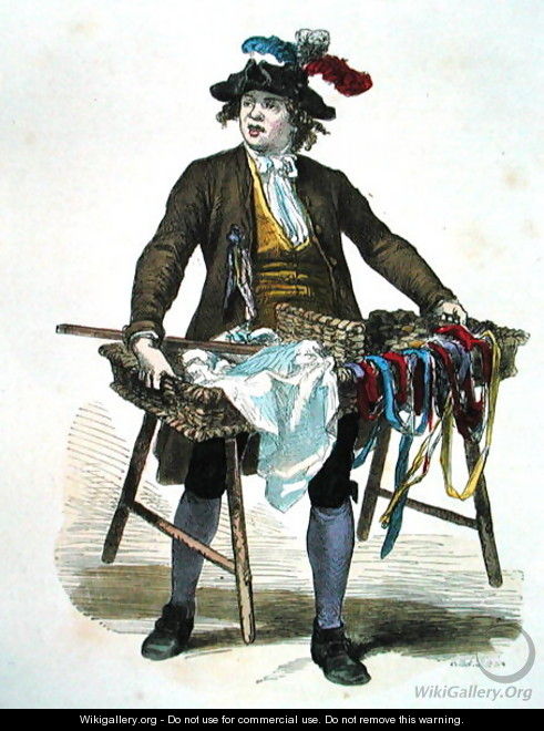 Ribbon Seller in 1774 - Burn (Cosson) Smeeton