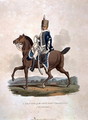 A Private of the 18th Light Dragoons Hussars from Costumes of the Army of the British Empire, according to the last regulations 1812, engraved by J.C. Stadler, published by Colnaghi and Co. 1812-15 - Charles Hamilton Smith