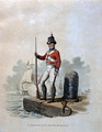 A Private of the Royal Marines, from Costumes of the Army of the British Empire, according to the last regulations 1812, engraved by J.C. Stadler, published by Colnaghi and Co. 1812-15 - Charles Hamilton Smith
