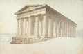 Temple, from A Collection of drawings from a Sketchbook in Four Cloth Boxes, spine lettered Continental Drawings, 1802-04 - Robert Smirke