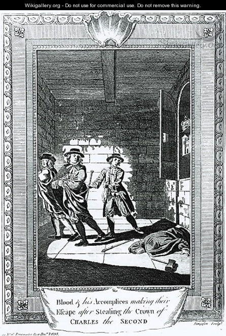 Blood and his Accomplices Making their Escape after Stealing the Crown of Charles II, 1793 - T. Simpson