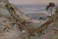 The Plains, Landour Church, Mussoorie, 1884 - William Simpson