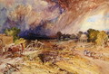 Dust Storm Coming on, near Jaipur Rajputana, 1863 - William Simpson