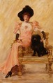 Portrait of a Lady with her Dog - Frank Markham Skipworth