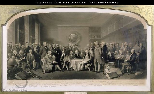 Eminent Men of Science, 1807-08, Assembled in the Library of the Royal Institution, 4th June 1862 - F and Walker, William Skill