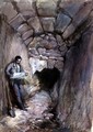 Rock Cut Conduit Under Robinsons Arch, Jerusalem, 1871 - William Simpson