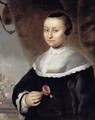 Young Woman with a Rose - Jacob Willemsz II Delff