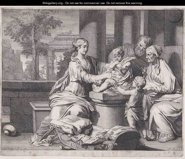 The Holy Family with a Dove - Matthys Pool
