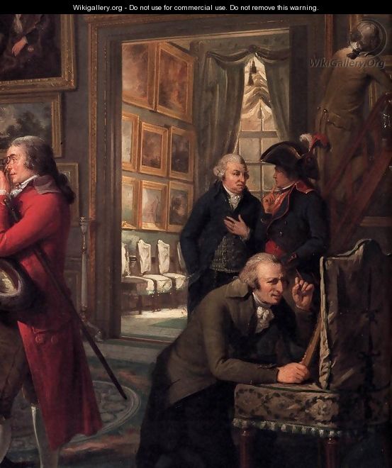 The Art Gallery of Jan Gildemeester 1794-95 detail - Adriaan de Lelie