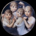 Portrait of the Daughters of Gian Giacomo Trivulzio c. 1807 - Giambattista Gigola