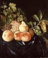 Still-Life of Peaches and Grapes 1705 - Willem Frederik van Royen