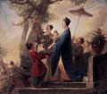 The Empress of China Culling Mulberry Leaves c. 1773 - Bernhard Rode