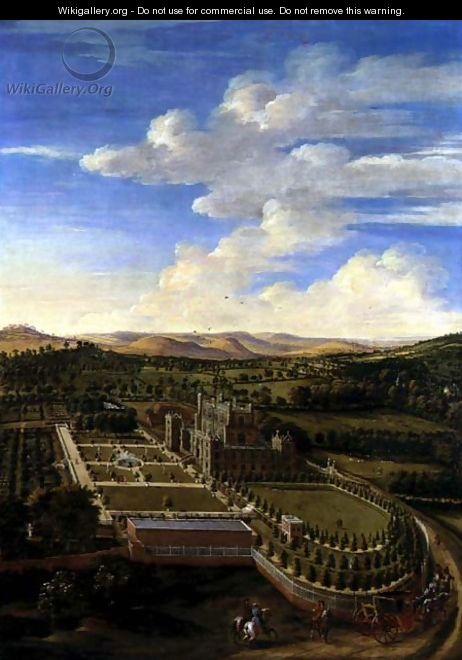 Wollaton Hall and Park, Nottingham, 1697 - Jan Siberechts