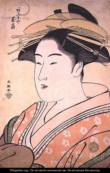The courtesan Hanaogi, pub. c.1800 - Katsukawa Shuncho