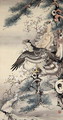 Pair of Hawks with Branch and Blossoms - Soga Shohaku