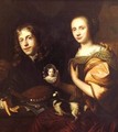 Self-Portrait with His Wife, Maria de Kinderen 1674 - Jan de Baen