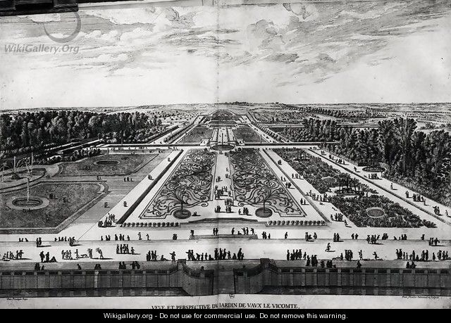 Perspective View of the Garden of Vaux-le-Vicomte - Israël Silvestre the Younger