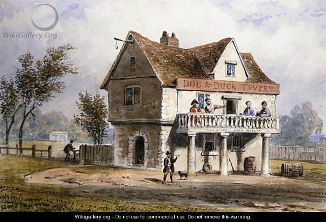 A View of the Old Dog and Duck, St. Georges Fields - Thomas Hosmer Shepherd