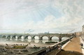 View of Waterloo Bridge from the East End of Somerset House Terrace - Thomas Hosmer Shepherd