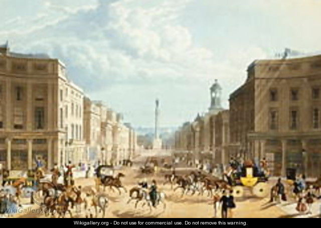 Lower Regent Street, pub. by Ackermann, c.1835 - Thomas Hosmer Shepherd