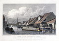 City Basin, Regents Canal, engraved by F.J. Havell, 1827 - Thomas Hosmer Shepherd
