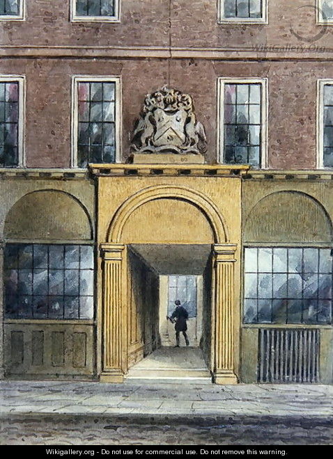 The Entrance to Weavers Hall,1854 - Thomas Hosmer Shepherd