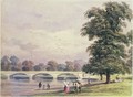 The Bridge between Kensington Gardens and Hyde Park on the Serpentine, 1840 - Thomas Hosmer Shepherd