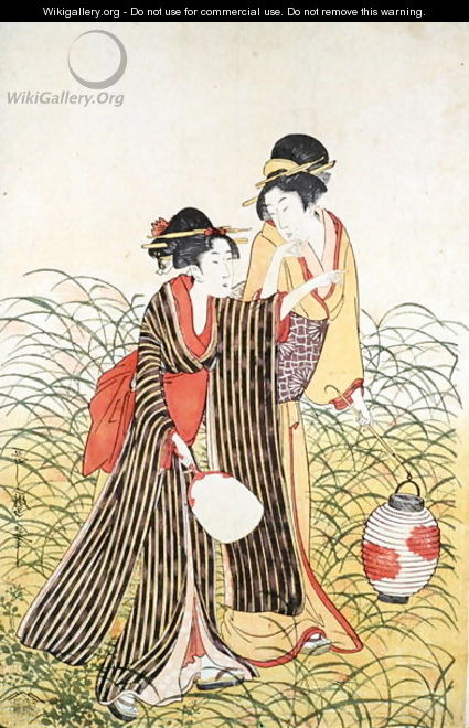Two Ladies, Edo Period 1603-1868 - Toshusai Sharaku