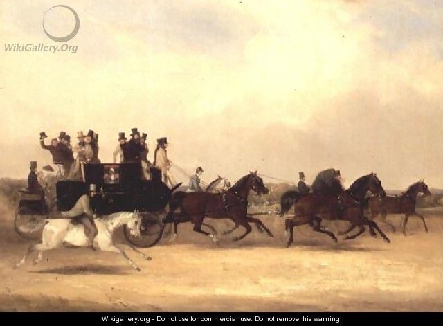 Coach and Four off to the Races - William Joseph Shayer