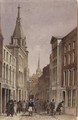 Lombard Street East, with St. Edmund the King, c.1850 - Fred Shepherd