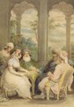 Prince Rasselas and his sister conversing in their summer palace on the banks of the Nile, 1804 - Samuel Shelley