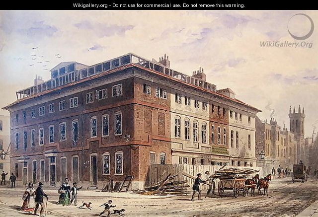 Old House in New Street Square, South East Front - Thomas Hosmer Shepherd