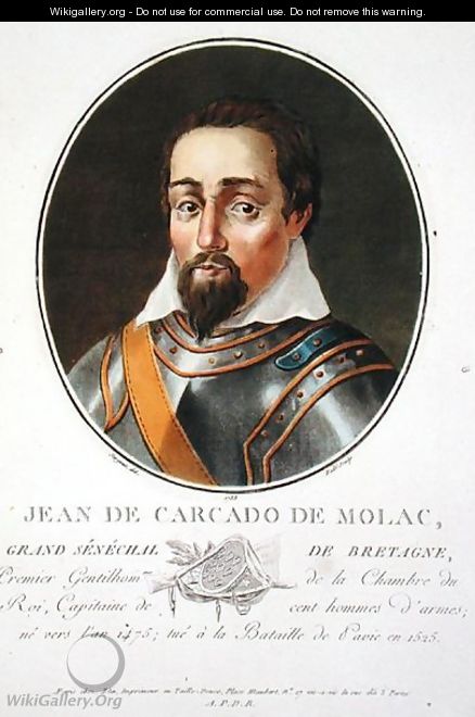 Jean de Carcado de Molac c.1475-1525, engraved by Ride, 1788 - Antoine Louis Francois Sergent-Marceau