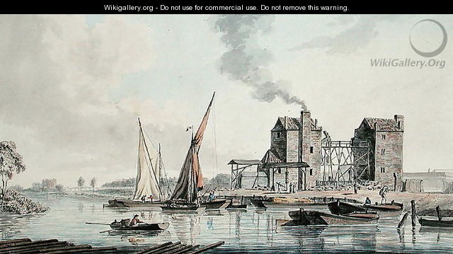View of the water engine at Pimlico, 1783 - John Thomas Serres