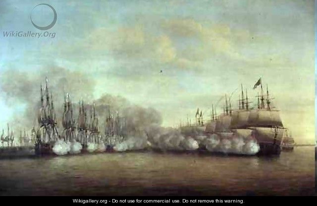 The Battle of Nagapatam India, 1782 - Dominic Serres
