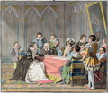 Marguerite de Valois 1492-1549 in front of the Spanish Inquisition, 1787 - Antoine Louis Francois Sergent-Marceau