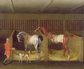 The Stables and Two Famous Running Horses belonging to His Grace, the Duke of Bolton, 1747 - James Seymour