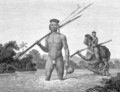 A Botocudos Indian family on the move, Brazil, c.1815-17 - Rist, Gottfried and Seyffer, August