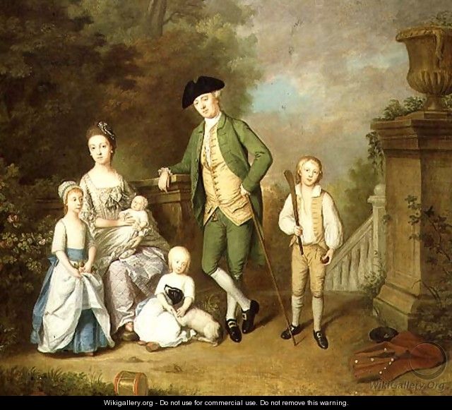 Portrait of the Wallace Family - John Thomas Seton