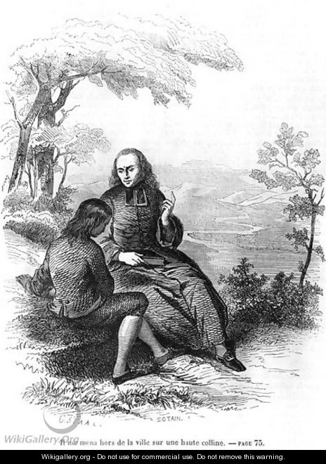 Illustration from LEmile by Jean-Jacques Rousseau (1712-78) engraved by Noel Eugene Sotain b.1816 published in 1851 - Pierre Gustave Eugene (Gustave) Staal