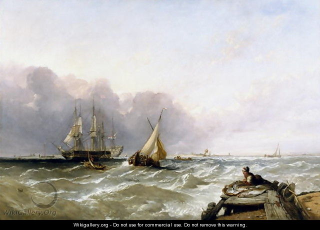Shipping Off the Dutch Coast, c.1830 - William Clarkson Stanfield