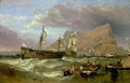 The Victory Towed into Gibraltar, 1854 - William Clarkson Stanfield
