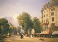 Boulevard des Capucines on the Corner of Rue de la Paix now Place de lOpera, Paris, 1829 - Colet Robert Stanley