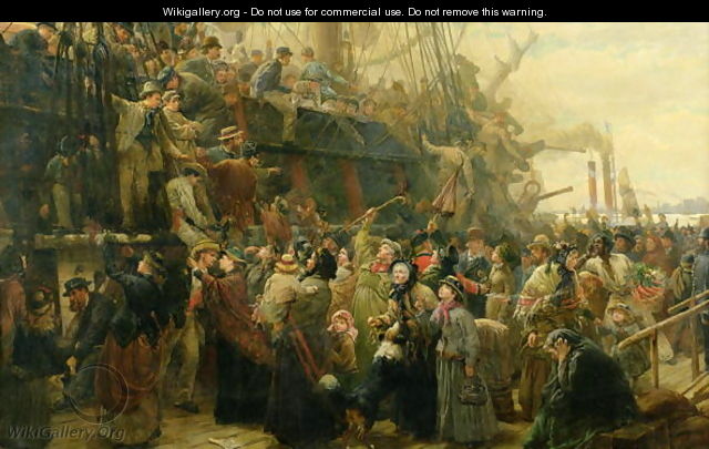 The Emigrant Ship, c.1880 - Charles J. Staniland