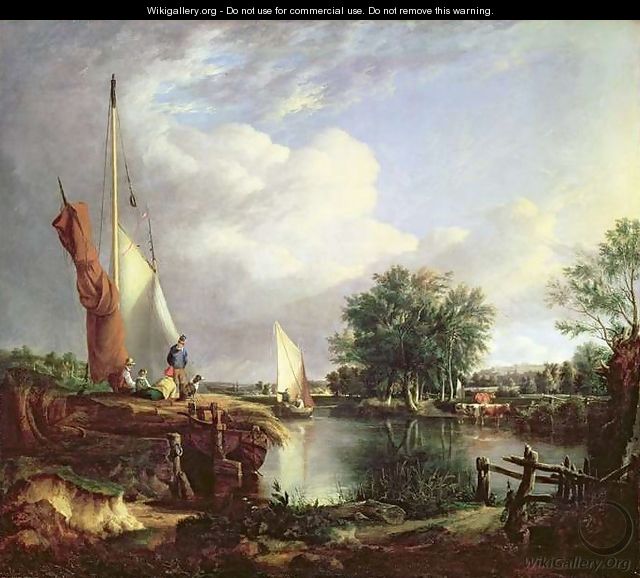 The River at Thorpe - Joseph Stannard