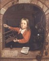 Young Boy with a Birdcage - Jan Adriansz van Staveren