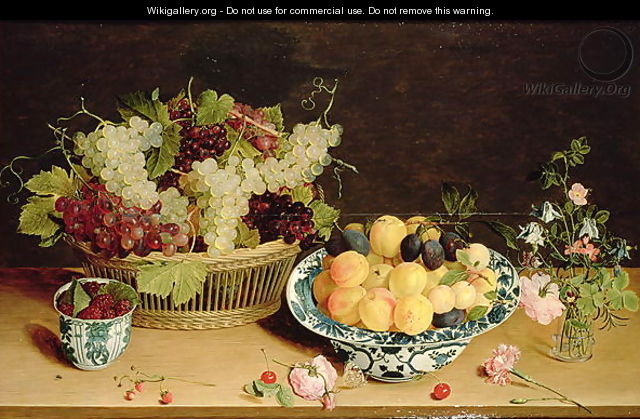Still Life of Fruit and Flowers - Jan Soreau
