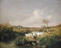 Geese Grazing, 1854 - Otto Speckter