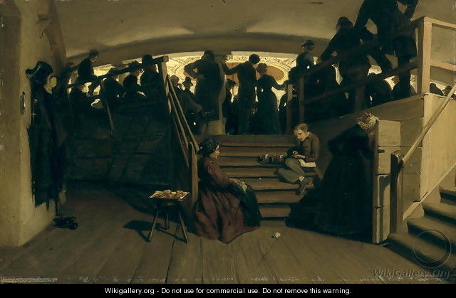 In the Gallery of the Hamburg State Theatre, c.1880 - Hans Speckter